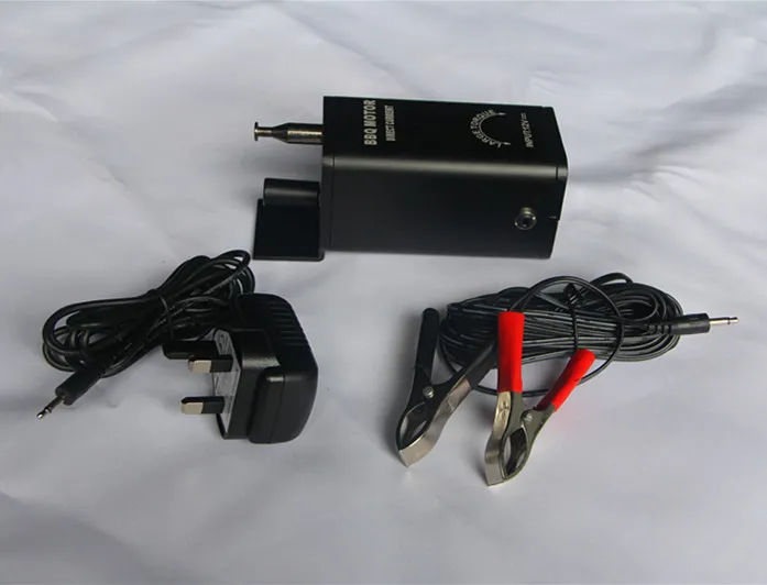 Černý hliníkový 12V rotační motor na grilování